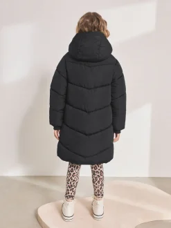 Next Noir - Résistant à la douche Faux Fur Lined À capuche Doudounes (3-16yrs) Hot