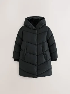 Next Noir - Résistant à la douche Faux Fur Lined À capuche Doudounes (3-16yrs) Hot