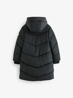 Next Noir - Résistant à la douche Faux Fur Lined À capuche Doudounes (3-16yrs) Hot