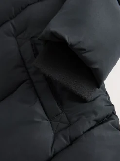 Next Noir - Résistant à la douche Faux Fur Lined À capuche Doudounes (3-16yrs) Hot