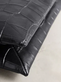 Next Noir - Sac à bandoulière en Cuir aspect croco Hot