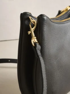 Next Noir - Sac à bandoulière en cuir avec scoop Online