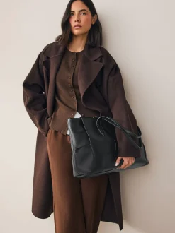 Next Noir - Sac à bandoulière tissé New