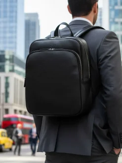 Totes Noir - Sac à dos en cuir authentique Outlet