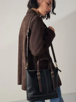 Next Noir - Sac à main avec boucle Sale