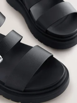 Next Noir - Sandales à boucles Discount