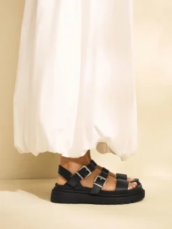 Next Noir - Sandales à boucles Discount