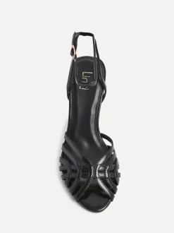 Linzi Noir - Sandales à talons aiguilles Eros en cage Online