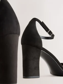 Next - Sandales à talons carrés Noir Clearance