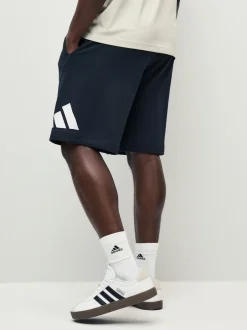adidas Noir - Short Essentials à grand logo Français éponge Hot