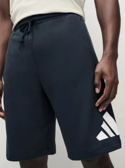 adidas Noir - Short Essentials à grand logo Français éponge Hot