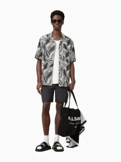 All Saints Noir - Short de bain AllSaints Warden Outlet