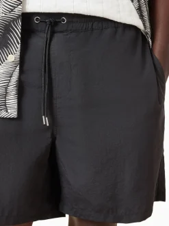 All Saints Noir - Short de bain AllSaints Warden Outlet