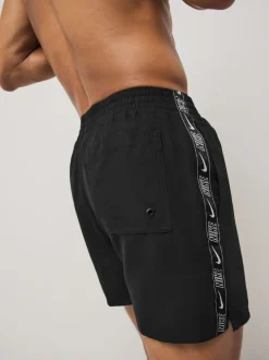Nike Noir - Short de bain 5 Inch Black Logo Tape Volley Sale