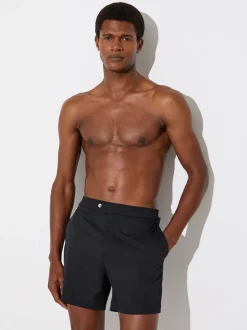 Reiss Noir - Short de bain Sun avec pattes d'ajustement sur les côtés Hot