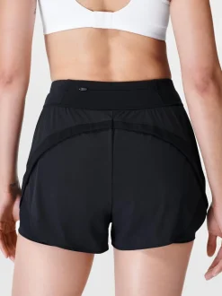 Sweaty Betty Noir - Short de course Betty Tempo en sueur
