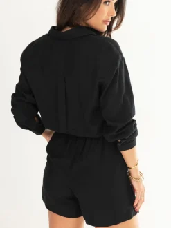 Pour Moi Noir - Short élastique Bree à taille haute Sale