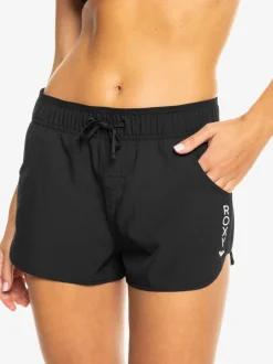 Roxy Noir - Short Wave 2 pouces avec logo Outlet