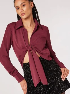 Apricot Noir - Shorts à Sequins en velours