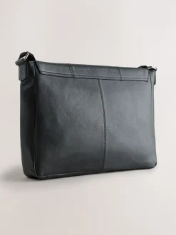 Next Noir - Signature Leather Messenger Bag Sale