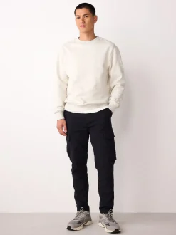 Next Noir - - Pantalon cargo stretch en coton Skinny Fit (Skinny Fit) Outlet