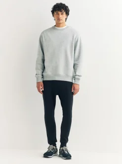 Next Noir - Skinny Fit (Skinny Fit) - Pantalon de Joggings en coupe ajustée à dos brosse