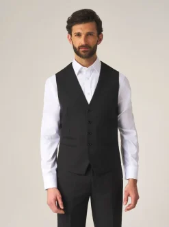 Skopes Noir - Madrid Regular Fit Suit Waistcoat (gilet de costume à coupe régulière) Discount
