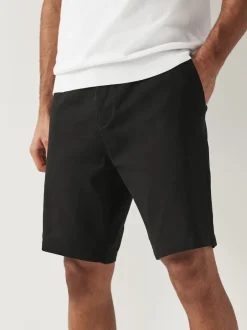Next - Slim Fit (Slim Fit) - Short chino stretch Noir Clearance