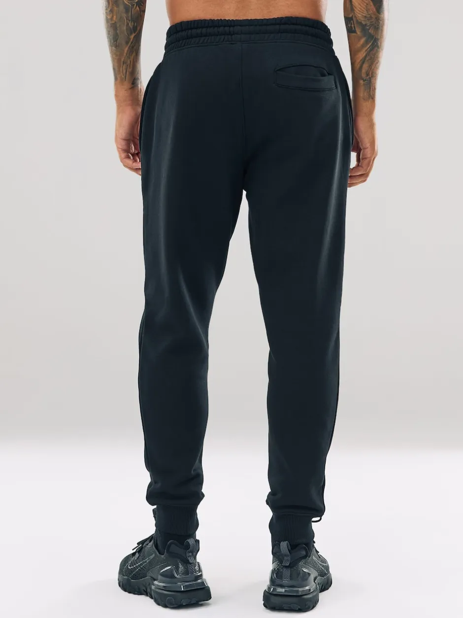 Next Noir - Slim Fit (Slim Fit) - Pantalon de Joggings en coupe ajustée à dos brosse Discount