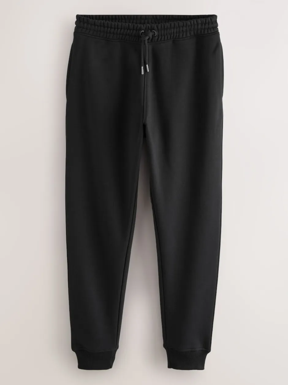 Next Noir - Slim Fit (Slim Fit) - Pantalon de Joggings en coupe ajustée à dos brosse Discount