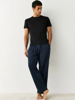 Next Noir - Slim Fit (Slim Fit) - T-shirts de superposition en coton 100 %, lot de 2 Discount