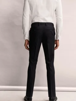 Next Noir - Slim Fit (Slim Fit) - Pantalons extensibles à taille élastiquée Motionflex New