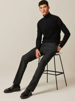 Next Noir - Slim Fit (Slim Fit) - Pantalon intelligent texturé Online