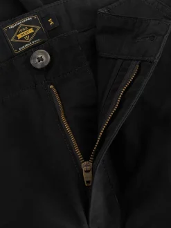 Next - Slim Fit (Slim Fit) - Pantalon cargo stretch en coton Noir Sale