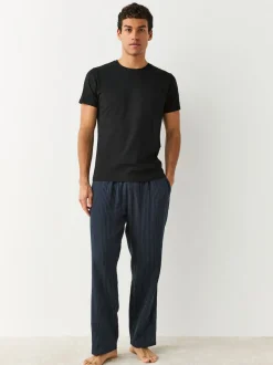 Next Noir - Slim Fit (Slim Fit) - T-shirts de superposition en coton 100 %, lot de 5 Outlet