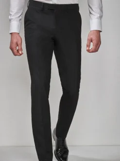 Next Noir - - Pantalon de costume de smoking Slim Fit (Slim Fit) Sale