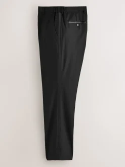 Next Noir - Slim Fit (Slim Fit) - Pantalons de smoking texturés Motionflex avec bande latérale Best