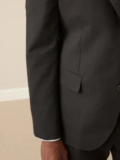 Next Noir - Slim Fit (Slim Fit) - Veste de costume Signature Nova Fides en 100% laine italienne