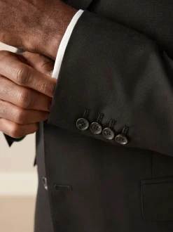 Next Noir - Slim Fit (Slim Fit) - Veste de costume Signature Nova Fides en 100% laine italienne