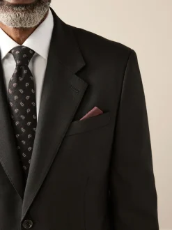 Next Noir - Slim Fit (Slim Fit) - Veste de costume Signature Nova Fides en 100% laine italienne