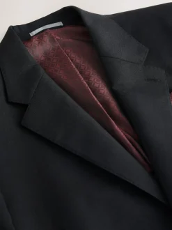 Next Noir - Slim Fit (Slim Fit) - Veste de costume Signature Nova Fides en 100% laine italienne