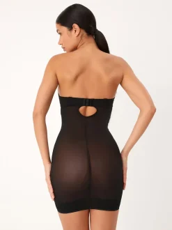 Next Noir - Slip Dentelle DD+ ferme à contrôle du ventre légèrement rembourré