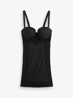 Next Noir - Slip Dentelle DD+ ferme à contrôle du ventre légèrement rembourré