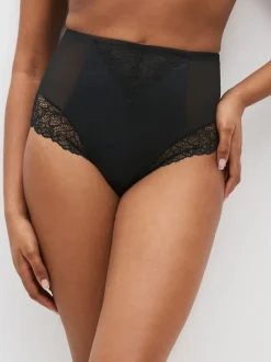 Next Noir - Slips gainants fermes pour le contrôle du ventre Culotte taille haute Clearance