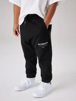 smALLSAINTS Noir - Pantalon de jogging Underground à poignets droits en 100% coton