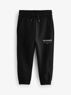 smALLSAINTS Noir - Pantalon de jogging Underground à poignets droits en 100% coton