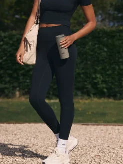 self. - soi-même. Legging taille haute Noir Discount