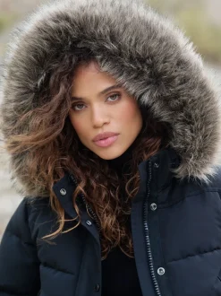 Superdry - Everest Hooded Bomber Veste Noir New