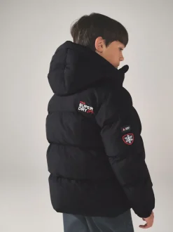 Superdry Noir - Sports Puffer Coat Discount