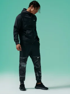 Nike - Sweat à capuche d'entraînement zippé Therma-FIT Noir